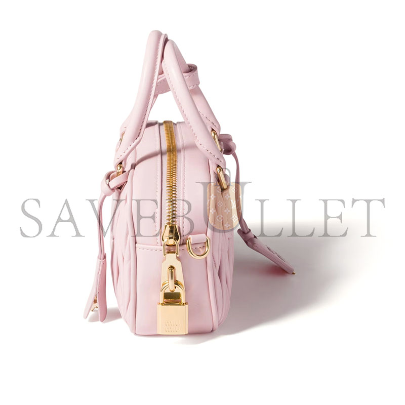 M1v M1v arcadie matelassÉ nappa leather bag 5bb123 (19*13*6cm)